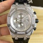 42mm Audemars Piguet Royal Oak Offshore Full Diamonds Watch Quartz Replica 